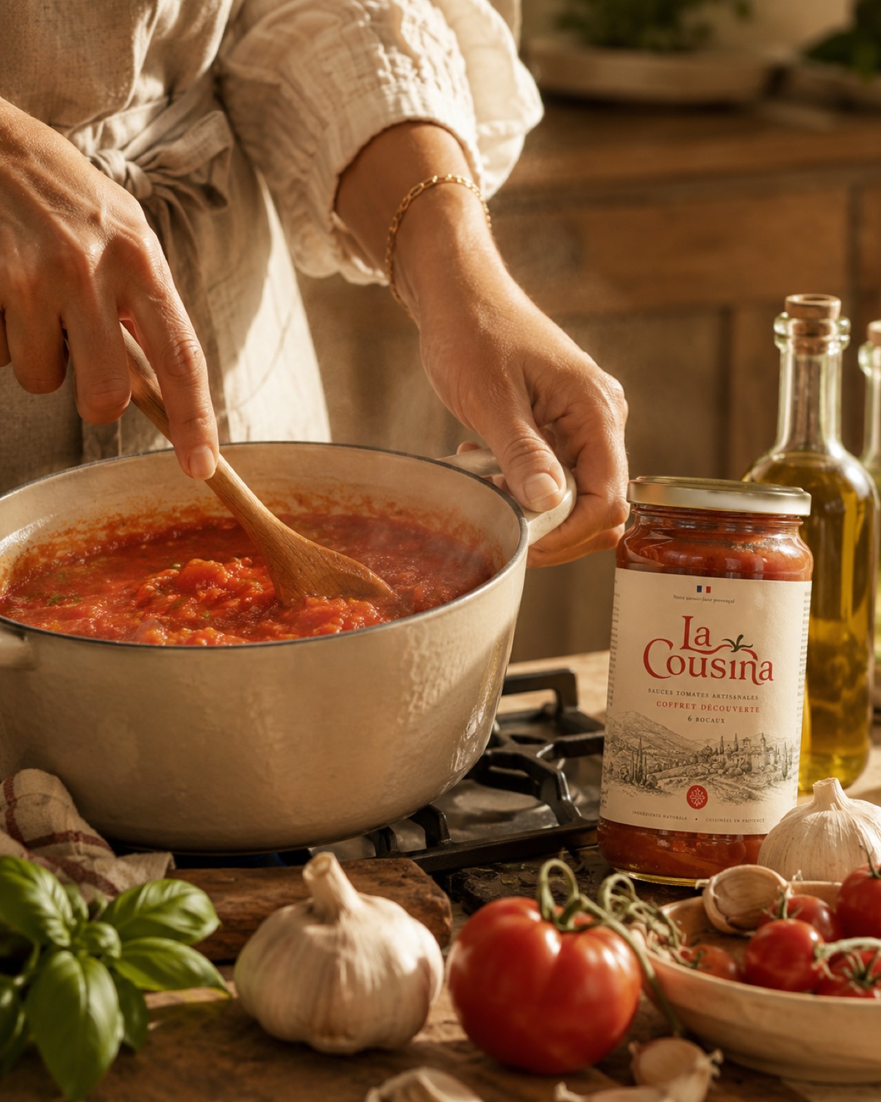 La sauce qui mijote dans la cocotte